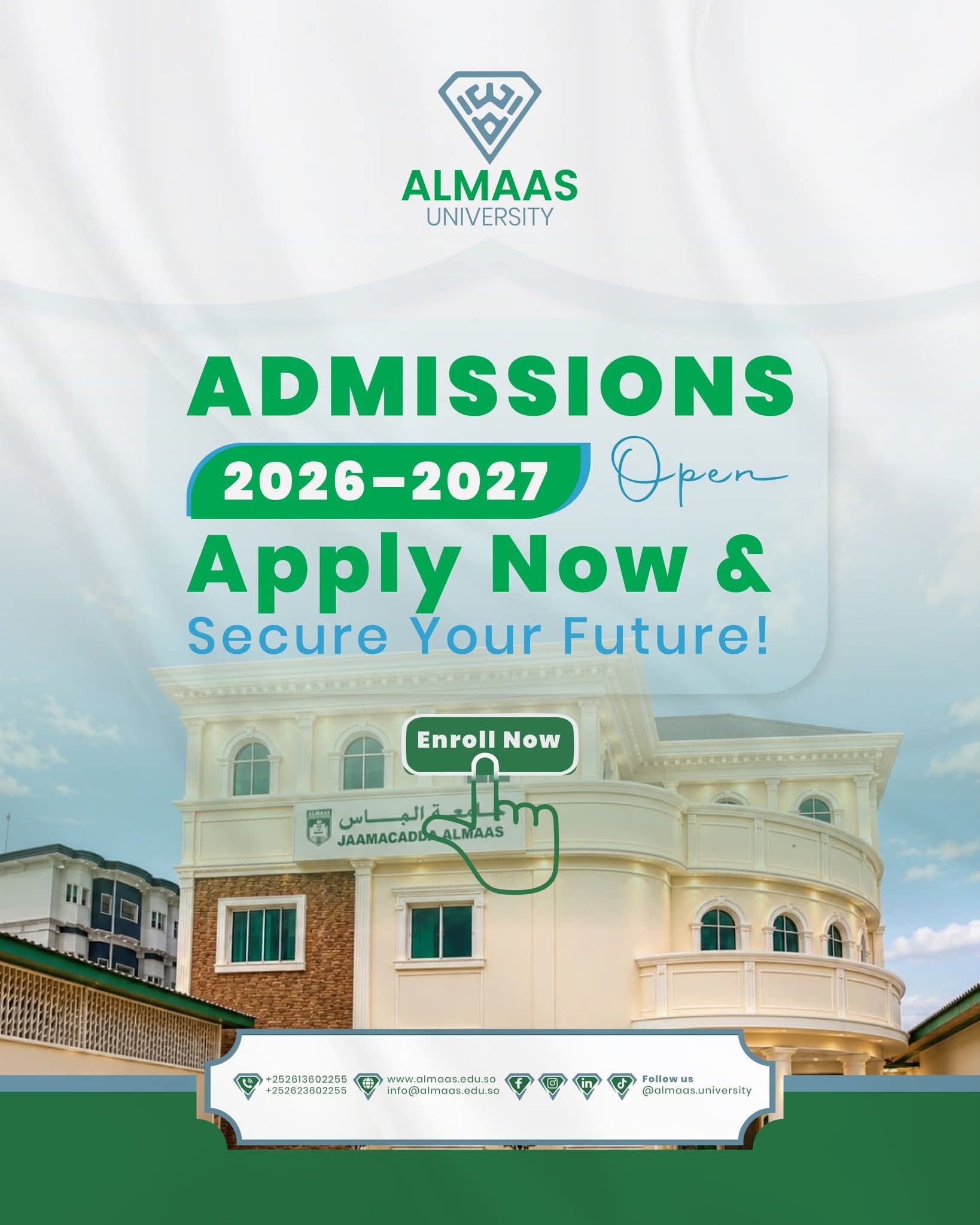 Almaas University Opens Admissions for the 2026/2027 Academic Year